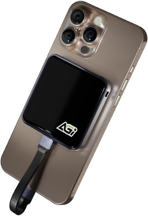 AGI Magnetic Portable External SSD EDM38-2 TB -Black