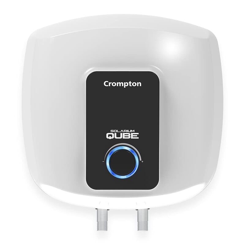 Crompton Solarium Qube 15-L 5 Star Rated Storage Water Heater (Geyser) with Free Installation and Connection Pipes