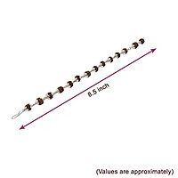 Silver Capped Rudraksha Bracelet