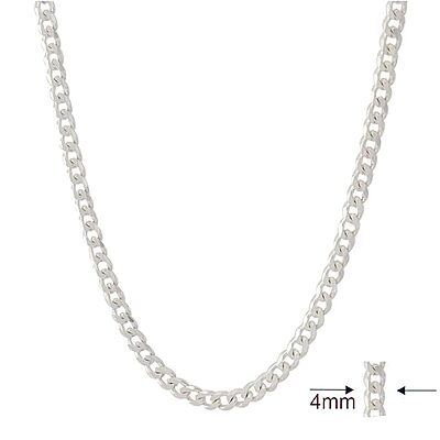 Sterling Silver Men's Curb Chain