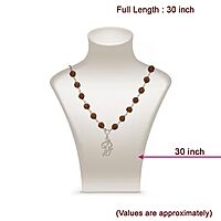 Original Rudraksha Mala in Silver with Om Pendant | Certified
