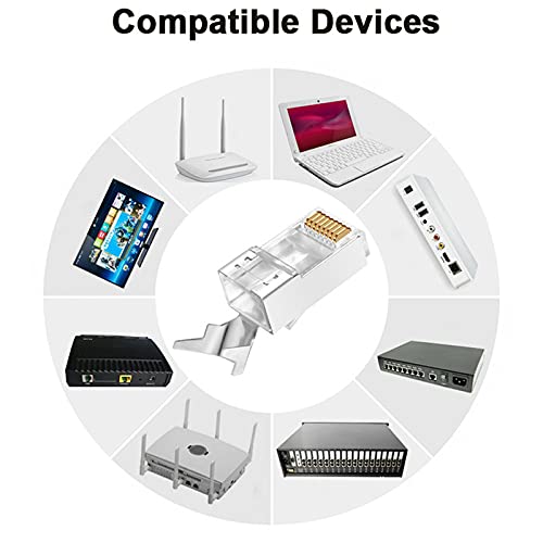 uPort CAT7 Connector – Shielded RJ45 Plug offers high-speed data transmission with enhanced shielding for reduced interference. Ideal for networking applications requiring reliable performance.