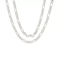 Sterling Silver Men's Figaro Chain