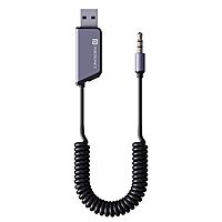 Portronics Auto 21 Bluetooth v5.3 Receiver for Car | Handsfree Calling | Black | 1 Year Warranty