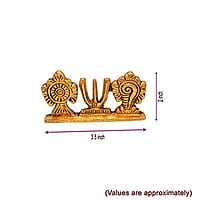 Brass Chank Chakra Namah Idol for Pooj