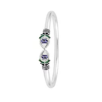 Sterling Silver Adjustable Om Murugan Vel Kada for Men & Boys