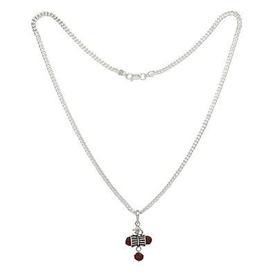 Silver Chain with Udukai Pendent