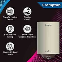 Crompton Arno Supremus 10-L 5 star rated storage water heater (geyser) with advance 3 level safety