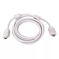 VGA Male to Male ,15-Pin Cable/Adapter for PC, Monitor, Projector, Laptop, TV, LCD/LED (White)