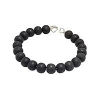 Silver Tied Karungali Bracelet