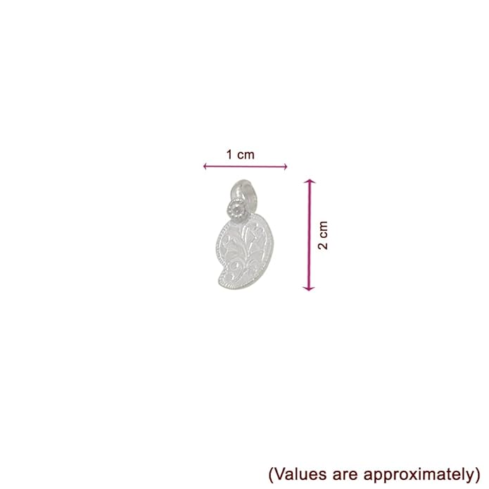 Silver Thambi thozhan Set (Hip Chain Pendants) for baby