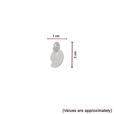 Silver Thambi thozhan Set (Hip Chain Pendants) for baby