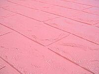 3D Pink Brick Wall Stickers Panel Self Adhesive