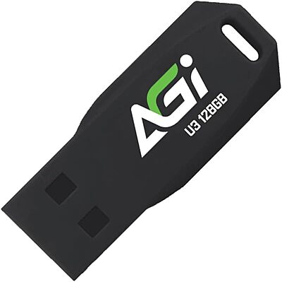 AGI USB External Memory, Portable 128GB, Black, UP138