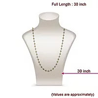 Pure Silver-Tied Tulasi Mala for Ayyappan Devotees