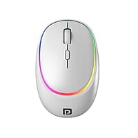 Portronics Toad IV Bluetooth Mouse with 2.4 GHz Wireless (Dual Connectivity), Rechargeable, Connect up to 3 Devices, RGB Lights, Adjustable Optical DPI for Laptop, PC, Tablet, Smartphone