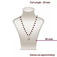 Original Rudraksha Mala in Silver with Om Pendant | Certified