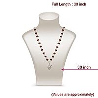 Original Rudraksha Mala in Silver with Om Pendant | Certified