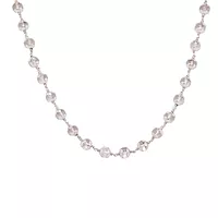 Pure Silver Sphatik mala Crystal Jaap Mala for Pooja