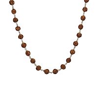 925 Sterling Silver Rudraksha Mala Panch Mukhi 5 Mukhi Five Face 54 Beads