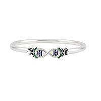 Sterling Silver Adjustable Om Murugan Vel Kada for Men & Boys