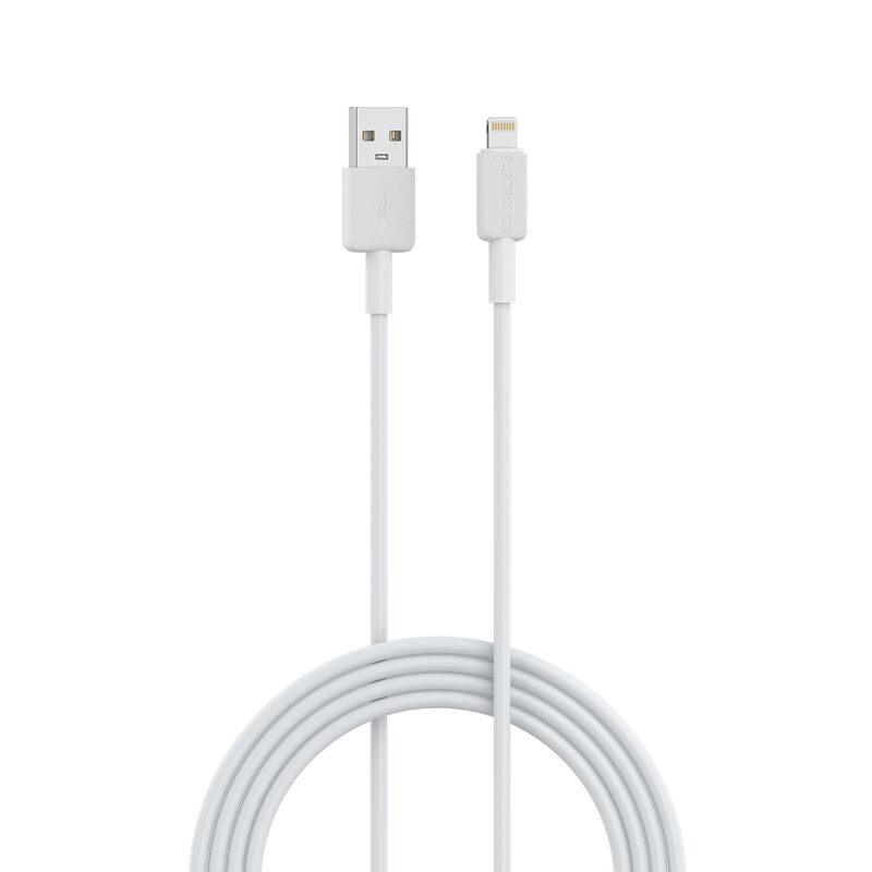 Portronics Konnect Link USB to 8-Pin Cable – 3A Fast Charging | iOS Compatible | 1M | White