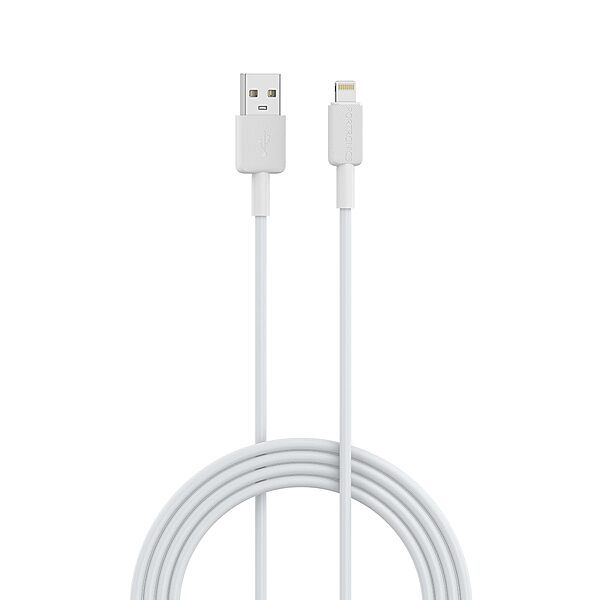 Portronics POR 1812 Konnect Link Lightning Cable – 8 Pin PVC 1m White