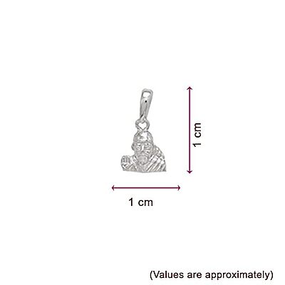 Silver Saibaba Pendent