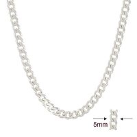 Sterling Silver Men's Curb Chain
