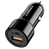 Ambrane 38W Fast Car Charger with Dual Output, Quick Charge 3.0 RAAP C38 A