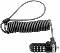 Lapcare LKL‑9292: compact laptop T‑bar security lock with cut-resistant carbon‑steel cable, pull‑resistant keyed T‑locking head—ideal deterrent for public spaces