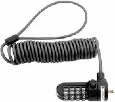 Lapcare LKL‑9292: compact laptop T‑bar security lock with cut-resistant carbon‑steel cable, pull‑resistant keyed T‑locking head—ideal deterrent for public spaces