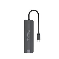 Live Tech LT ZAYN 7-in-1 Type-C Hub | Multiport Adapter offers versatile connectivity with HDMI, USB-A, USB-C, SD/TF card slots, and Ethernet. Perfect for expanding your device's capabilities!