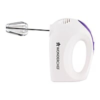 Wonderchef Acura Plus 200 W Electric Hand Mixer 5 Speed Option SS Beater Whisk and Dough Kneading Hooks
