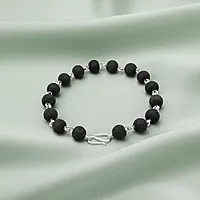 Silver Tied Karungali Bracelet