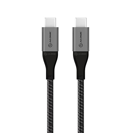 ALOGIC Super Ultra USB 2.0 USB-C to USB-C Cable - 30cm – 5A/480Mbps – Space Grey | ULCC2030-SGR