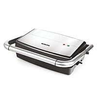 Borosil Jumbo Grill Sandwich Maker, 1500W, Non-Stick Grilling Plate, 180ᶿ Open Flexibility, Make 4 Sandwiches