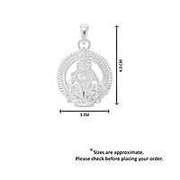 925 Sterling Silver Lord Ayyappan Pendant for Men | Sabarimala Devotional Jewelry