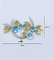 DAD Abstract Floral Design with LED Lights, Modern Decor for Living Room, Bedroom, Hallway