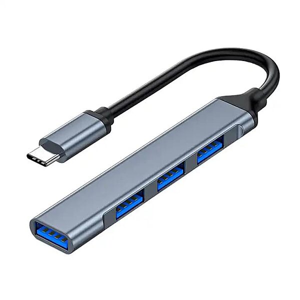 HAMMOK LEE 4-Port USB Hub – USB 2.0 & 3.0 Combo, compact design, high-speed data transfer, plug-and-play, compatible with various devices, ideal for expanding connectivity options.
