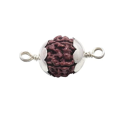Rudraksha Pendant/Sterling Silver Caped Pendant Rudraksha Pendant/Sterling Silver Caped Pendant