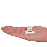 God Ornament Silver Vinayagar Idol