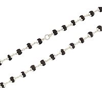 Original Karungali Mala with Silver Tied