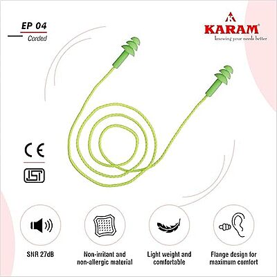 KARAM EP04(M) CORDED REUSEABLE EAR PLUG