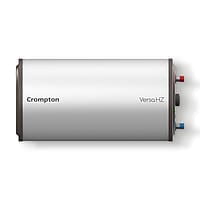 Crompton Versa Horizontal RHS 15L Storage Water Heater (Geyser) with Rust Proof Plastic body and Superior Glassline Coating