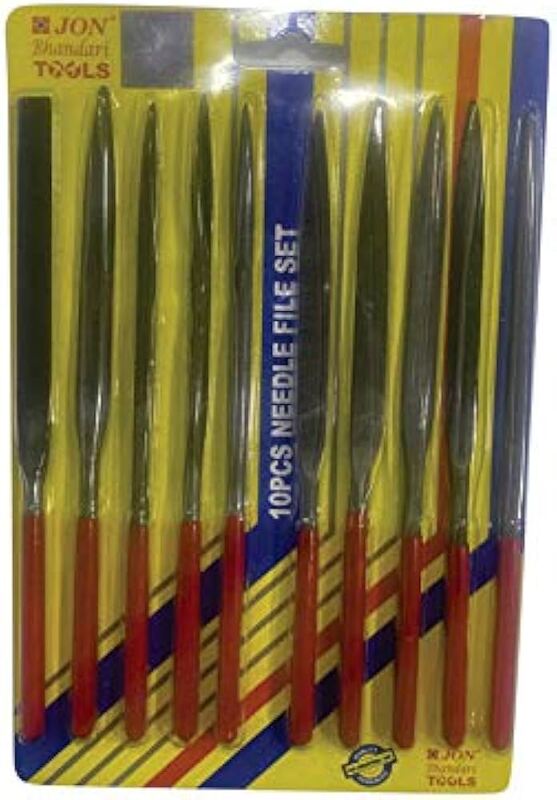 Jon Bhandari Tools 10pc Needle File Set with Handle
