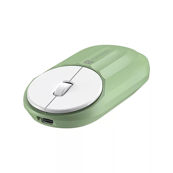 Portronics Toad 6 Wireless Mouse – Green, Dual Mode, ergonomic design, Bluetooth & 2.4GHz connectivity, rechargeable battery, smooth tracking, ideal for home & office use, lightweight & portable.