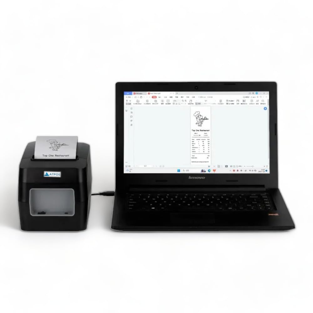 Atpos HL-300 80mm 3 Inch Thermal Receipt Printer | Auto Cutter | USB | USB+BT