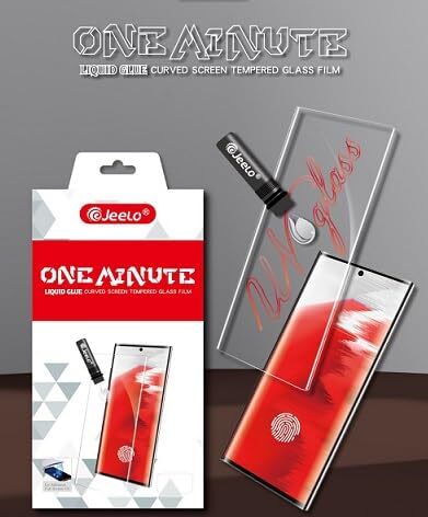 Jeelo OneMinute Liquid Glue Tempered Glass – Curved Screen Protector | Full Cover