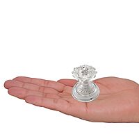 Silver Agarbatti Stand Lotus Design Incense Sticks Holder